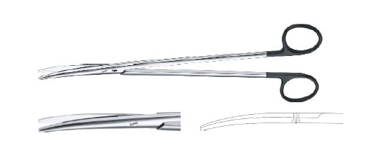 МЕТЦЕНБАУМ СУПЕРГОСТРІ НОЖИЦІ ВИГНУТІ 260MM